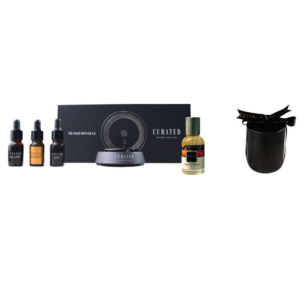 Festive Bundle - The Smart Diffuser 2.0 with 3 Classic Fragrances + Candle Bougie + Spray